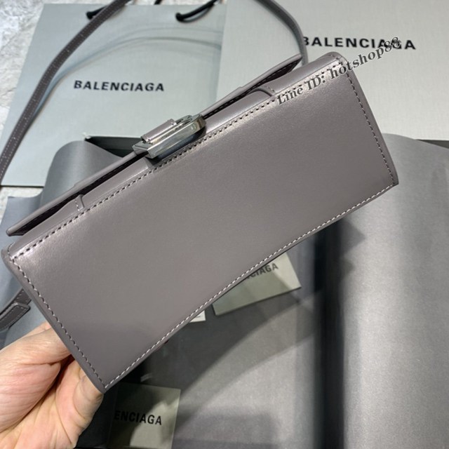 Balenciaga專櫃新款mini號手提肩背女包原單沙漏包 巴黎世家煙灰色沙漏包 fyj1413